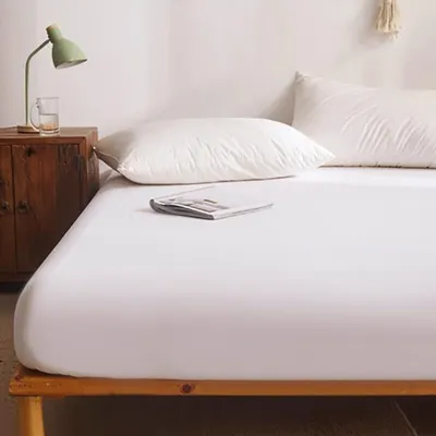 Productafbeelding van AIORBER Matrasbeschermer, 90 x 200 cm, waterdicht, ademend matrasbeschermer, van katoen, inlegger voor incontinentie, wasbare matrasbeschermer, hoeslaken