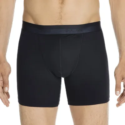 Immagine prodotto di Boxer lunghi da uomo HOM - HO1, pantaloncini, biancheria intima, tinta unita blu S