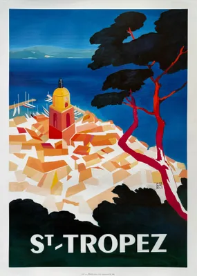 Obrázok produktu pre SAINT TROPEZ – CHOMEL – plagát 50 x 70 cm