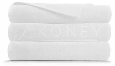 Produktbild von Handtuch - 100% Baumwolle - 400g/m2 - 50x100 cm - Extra Saugfähig - Weiß - hohe Grammatur - HOTEL
