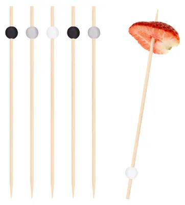 Cocktailstäbchen 12 cm, 100 Stück, Bambus, biologisch abbaubar