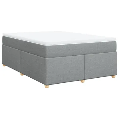 Obrázok produktu pre vidaXL Boxspring posteľ s matracom Svetlo šedá 160x200 cm Látka