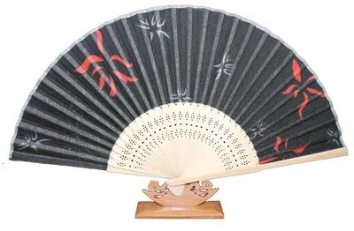 Image de 539, 1 pièce. Éventail décoratif d'été à motifs floraux, style rétro