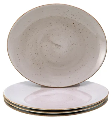 Produktbild von CreaTable, 24753, Vintage Nature Schlamm, Steakteller 4-tlg, Porzellan