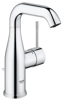 Produktbild von Grohe Waschtischarmatur Essence, M-Size, Einhebelmischer, Ablaufgarnitur 11/4", Crafted Chrom, 1 Stk.