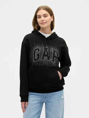 Produktbild von Gap Sweatshirt XS mit Kapuze, Kängurutasche und Logo, warm gefüttert