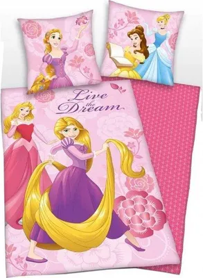 Produktbild von Unyqoos® Disney Princess Bettbezug-Set – Einzelbett 140 x 200 cm, 1 Kissenbezug 63 x 63 cm, 100% Polyester Mikrofaser