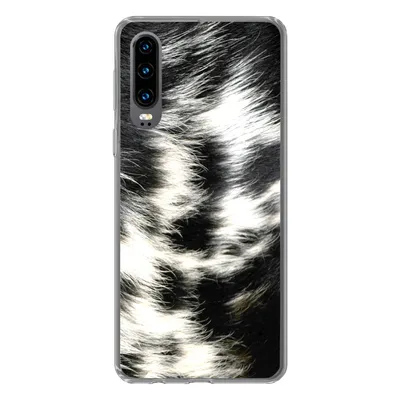 Produktbild von MuchoWow® Handyhülle Schutzhülle Hülle für Huawei P30 Die Kuhhaut einer Langhornkuh Silikon Softcase Handy Hülle - Kartenbesitzer