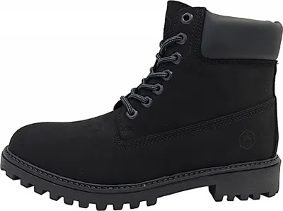 Image de Bottes de randonnée pour hommes, modèle "Lumberjack River", noires, pour un usage quotidien