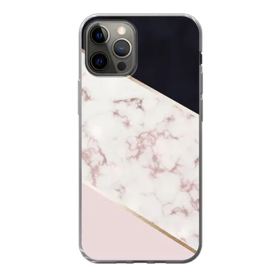 Produktbild von MuchoWow® Handyhülle Schutzhülle Hülle für iPhone 13 Pro Marmor - Roségold - Luxus Silikon Softcase Handy Hülle - Handy-Tasche