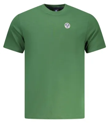 Produktbild von Grünes Herren Kurzarm-T-Shirt mit Rundhalsausschnitt und Logo