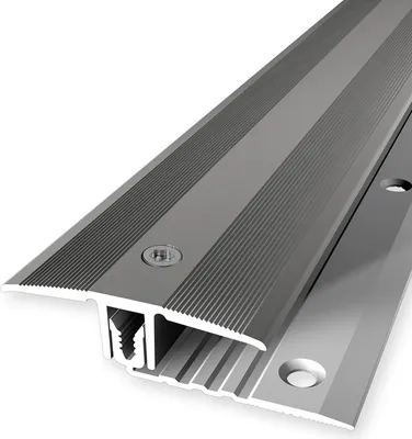 Produktbild von PROVISTON | Übergangsprofil | Parkettausgleich | Breite: 44 mm | Höhenausgleich: 7 - 18 mm | Länge: 900 mm | Aluminiumprofil | Edelstahloptik | 1 Stück