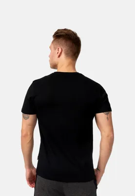 Image de T-shirt hommes coupe régulière LOGO KAI Noir M Lonsdale