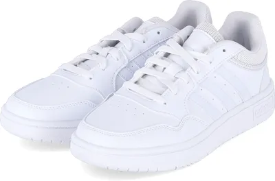 Produktbild von Adidas Low Sneaker HOOPS 3.0 Sport Kunstleder Weiß Größe: 39