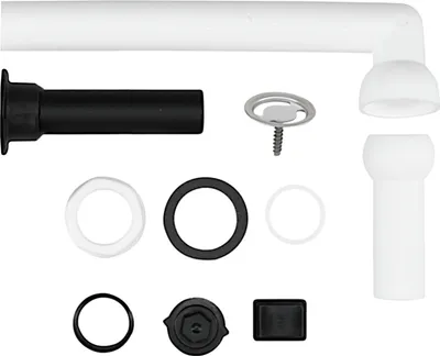 Produktbild von Schock Überlaufanschluss komplett für Spülen mit 30 mm Loch von oben / Ersatzteil für Schock Spülen