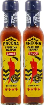 Produktbild von Doppelpack ENCONA Carolina Reaper Chili Sauce (2x 142ml) | Scharfe Chili Sauce