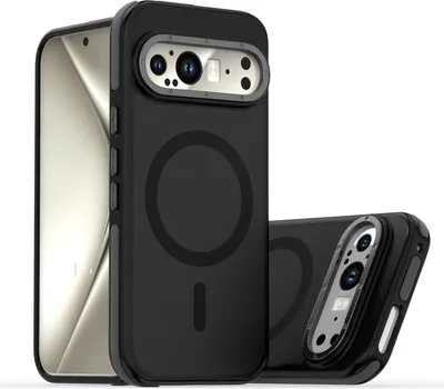 Produktbild von Für Google Pixel 9 Pro XL Dual-Color Skin Feel Magsafe Handy Hülle Case Schwarz
