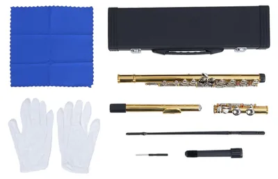 Productafbeelding van C-Fluit voor Beginners - 16 Toetsen - Hoogwaardig Messing - Ideaal voor Muziekliefhebbers