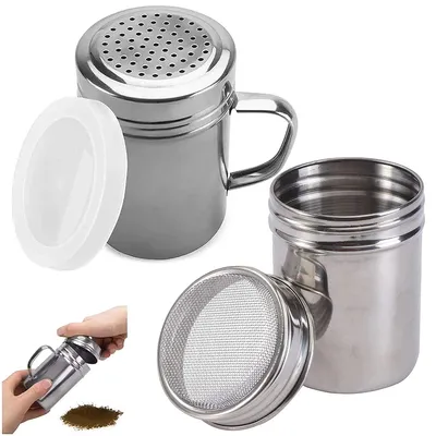 Pulverstreuer 2er-Set Edelstahl für Kaffee & Gewürze