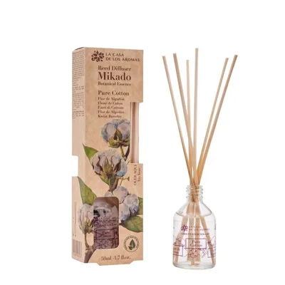 Produktbild von Haus der Düfte Baumwolle - Botanische Duftstäbchen 50ml Raumduft