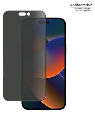 Zdjęcie produktu dla PanzerGlass ® Privacy Screen Protector iPhone 14 Pro Max | Ultra-Wide Fit, Apple, Apple - iPhone 14 Pro Max, Aplikacja na sucho, Odporny na zadrapania, Odporny na wstrząsy, Przeciwbakteryjny, Przezroczysty, 1 szt.