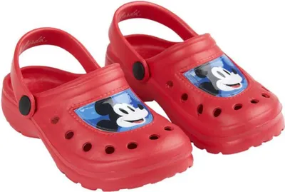 Produktbild von Disney Mickey Maus Jungen Kinder Clogs Badeschuhe – Rot / 26/27