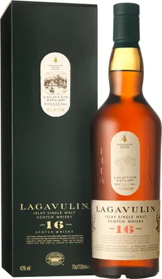 Produktbild von Lagavulin 16 Jahre Islay Single Malt Scotch Whisky in Geschenkpackung | 43 % vol | 0,7 l