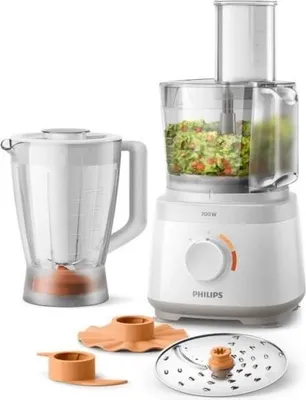 Immagine prodotto di Robot da cucina, Philips Serie 3000 HR7320/00, 700 W, ciotola da 2,1 l, multifunzione, bianco