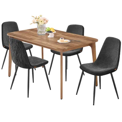 Produktbild von VASAGLE Esstisch, Esszimmertisch, Küchentisch, ausziehbare Tischplatte, 120 kg belastbar, für Esszimmer, Büro, Arbeitszimmer, schlichtes Design
