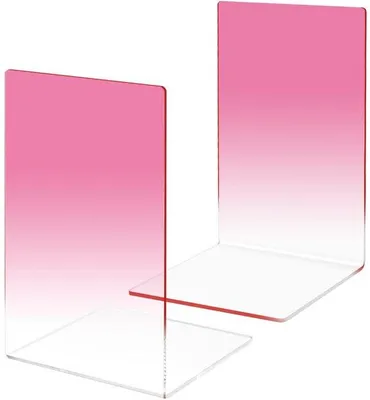 Imagen del producto de Soporte para libros de acrílico con función antideslizante - Organizador de escritorio - Estante para libros de acrílico - Organizador de oficina - Alfombrilla para escritorio - Soporte de acrílico resistente