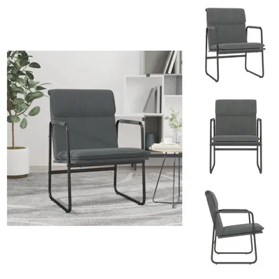 Produktbild von vidaXL Loungesessel Dunkelgrau 55x64x80 cm Stoff -  Sessel