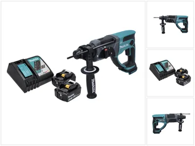Produktbild von Makita DHR 202 RF Akku Kombihammer 18 V 2,0 J SDS Plus + 2x Akku 3,0 Ah + Ladegerät