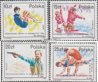 Produktbild von Briefmarken Polen 1987 Mi 3118-3121 (kompl.Ausg.) postfrisch Weltmeisterschaften