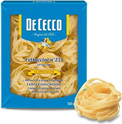 Obrázek produktu pro De Cecco Fettuccine n.233 500 g italské těstoviny fettuccine