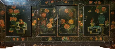 Zdjęcie produktu dla Fine Asianliving Chińska komoda Chiński kredens Chińskie szafki Chińskie meble Orientalna azjatycka 173x45x75