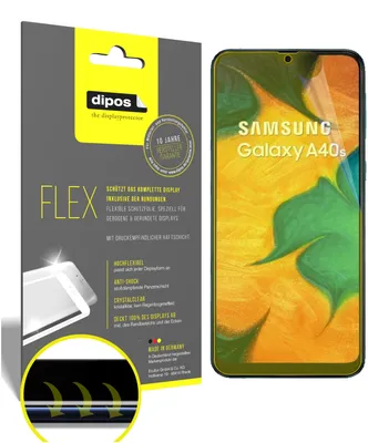 Produktbild von 3x Schutzfolie für Samsung Galaxy A40s Folie, 100% Displayabdeckung, dipos Flex