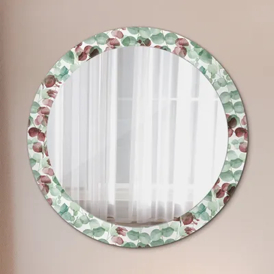 Produktbild von Ø80cm Modern Spiegel - Wandspiegel Wandmontage- Schlafzimmer - Eucaliptus