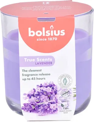 Immagine prodotto di Candela profumata in vetro TRUE SCENTS Lavanda 9 x 10 cm 210 g