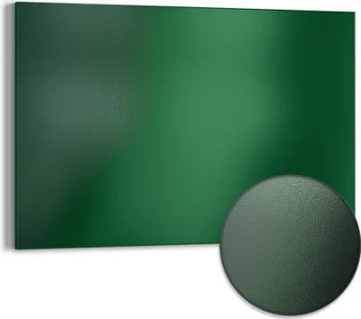Produktbild von DEQORI Magnettafel Metall 60x40 cm 'Dunkelgrün' Whiteboard Pinnwand Magnetboard Büro