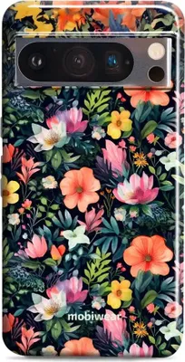Produktbild von Handyhülle für Google Pixel 8 Pro, Mobiwear Elite Pro, Bunt-Blumig