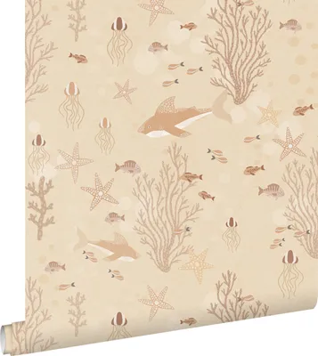 Zdjęcie produktu dla ESTAhome Tapeta podwodny świat ciepły beż 50 x 900 cm