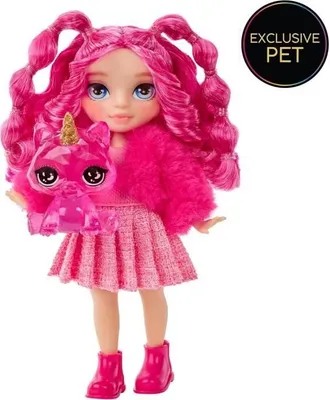 Immagine prodotto di Rainbow High Littles - Bambola 15cm + animale domestico - Rosa - Da 4 anni