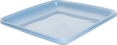 Produktbild von MICHELINO Praktisches 2-teiliges Mehrweg Kunststoffteller-Set: Ideal für den täglichen Gebrauch Blau