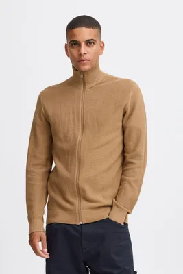 Produktbild von Blend BHPullover Herren Strickjacke Cardigan Feinstrick mit Reißverschluss Stehkragen 100% Baumwolle Regular fit
