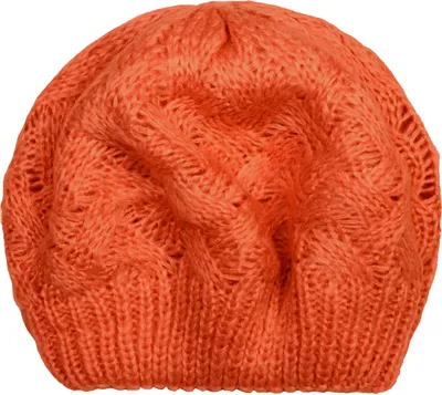 Produktbild von styleBREAKER Damen Strick Baskenmütze mit Zopfmuster, Winter, Barett, Franzosen Mütze 04024166
