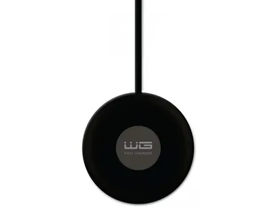 Obrázek produktu pro Bezdrátová FAST 15W nabíječka kulatá stolní/black/wireless