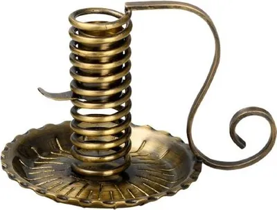 Produktbild von Kerzen Spiralleuchter Messing Antik