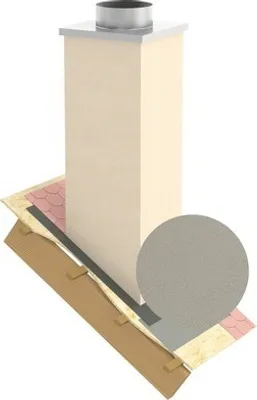 Produktbild von Furado F Stülpkopf 150cm Putzoptik mit Innenmaß 24x24cm Außenmaß 34x34cm