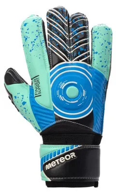 Image de Gants de gardien de but "Defense" pour enfants, modèle PP4290 (4) (noir/vert bleu-gris/bleu)