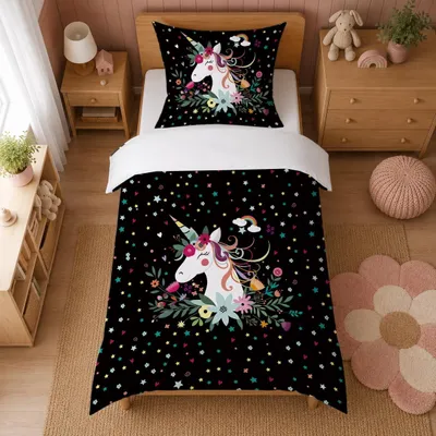 Immagine prodotto di Copripiumino con unicorno per bambini, 140 x 200 cm
